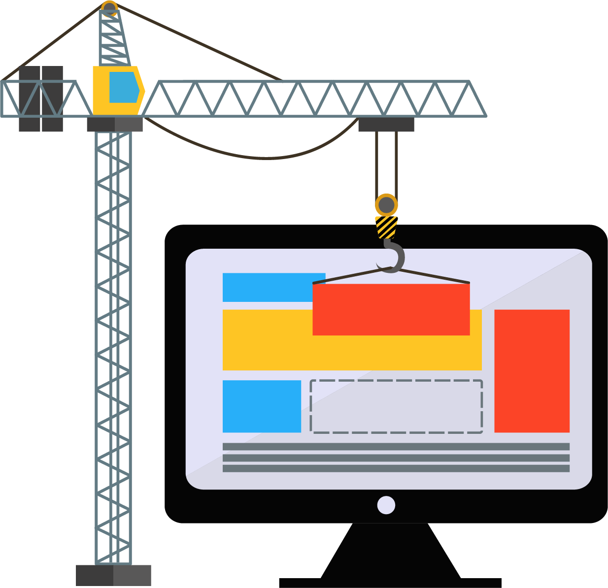 construção do site
